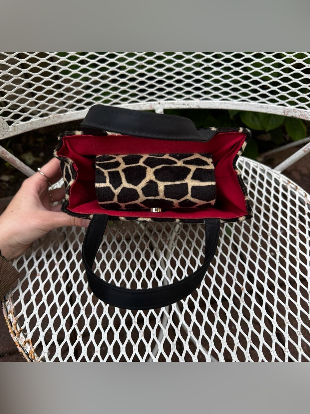 Vintage Kate Spade Mini Giraffe Print Bag - Picture 6 of 8